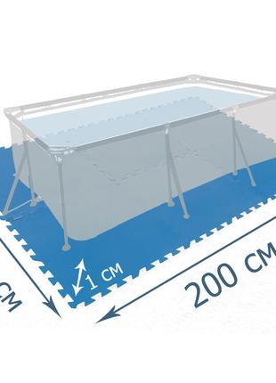 Мат-підкладка для басейну Intex 29081, 200 х 100 см, набір 8 ш...