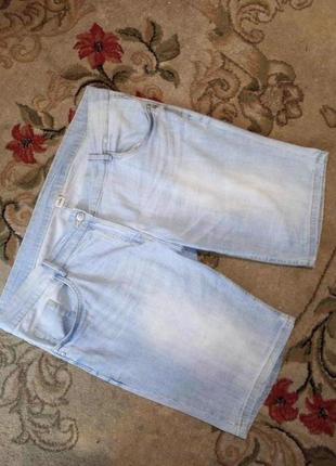 Стрейч-коттон,джинсовые шорты с карманами,мега батал,giada