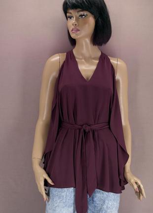 Новая красивая блузка "river island" с поясом. размер uk10/eur36.