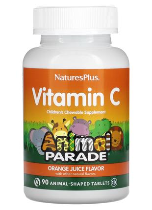 Nature´s Plus, Animal Parade, витамин C, для детей 90шт