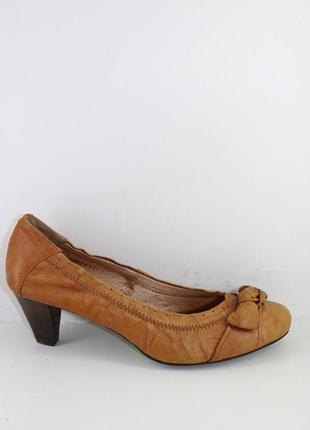 Туфли женские классические кожаные на каблуке 5 сантиметров ра...