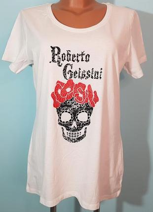 Стильная женская футболка с черепом бренда roberto geissini
