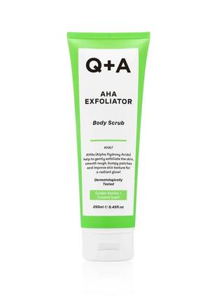 Скраб для тіла з AHA-кислотами Q+A AHA Exfoliator Body Scrub 2...