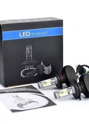 Світлодіодні автомобільні LED-лампи H3 з охолодженням Headlight