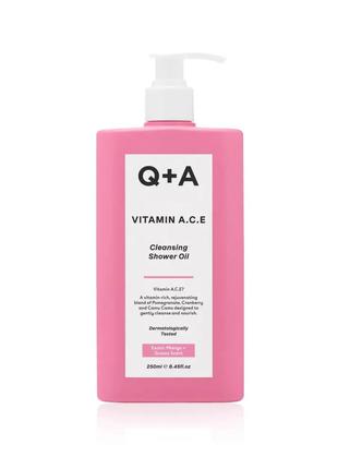 Вітамінізована олія для душу Q+A Vitamin A.C.E Cleansing Showe...