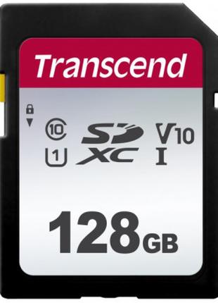 Карта памяти Transcend 128GB SDXC class 10 UHS-I U1 V10 (TS128...