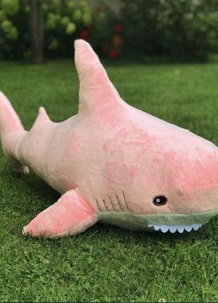 Мягкая игрушка Aкула BLAHAJ Большая Розовая 100 см