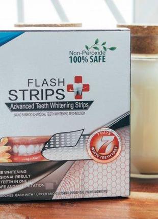 Отбеливающие полоски для зубов FLASH STRIPS Intensive 14 шт