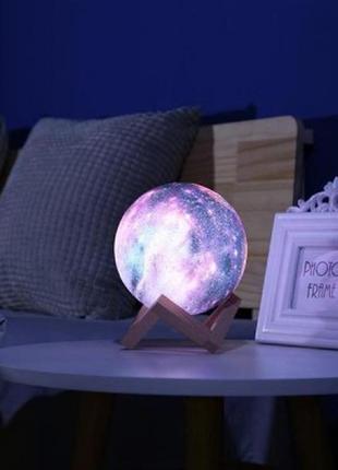Настольный ночник светильник луны magic 3d color moon light rg...