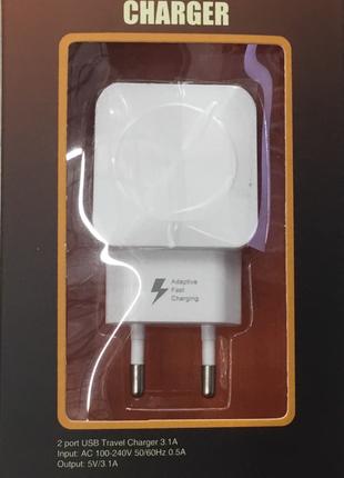 Сетевое зарядное устройство usb TRAVEL CHARGER F-13C( 220V/2US...