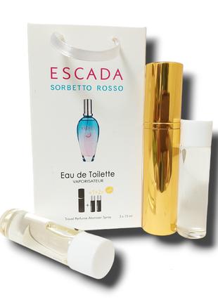 Духи женские 3в1 Escada Sorbetto Rosso 45 мл. (Ескада сорбетто...