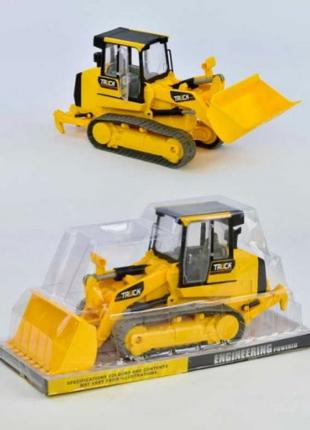 Желтый игрушечный машинка-бульдозер 5317