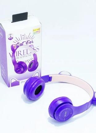 Навушники з котячими вушками Бездротові Wireless headphones Ca...