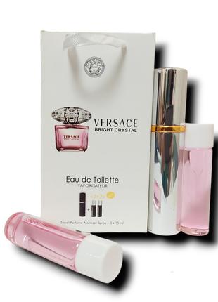 Духи женские 3в1 Versace Bright Crystal 45 мл. (Версаче брайт ...