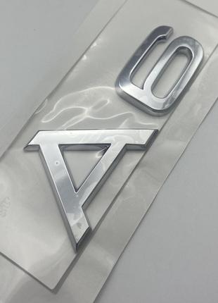 Шильдик табличка для Audi A 6 хром