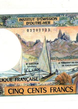 Таити Tahiti 500 франков 1985 UNS №194