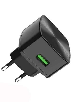 Мережевий зарядний пристрій Home Charger USB C Cable 18W QC3.0...