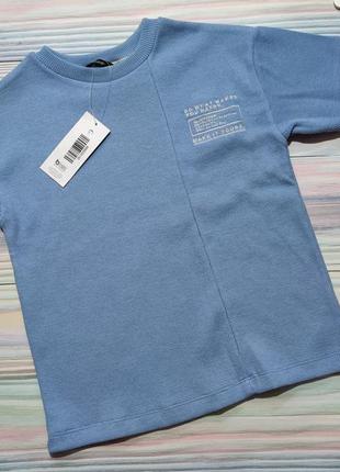 Голубая фактурная футболка george р. 6-7 лет