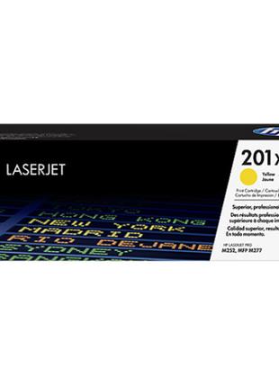 Картридж HP 201X Yellow CF402X для принтера Color LaserJet Pro...