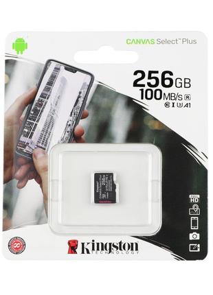 Карта Памяти Kingston Canvas Select Plus microSDXC (UHS-1) 256...