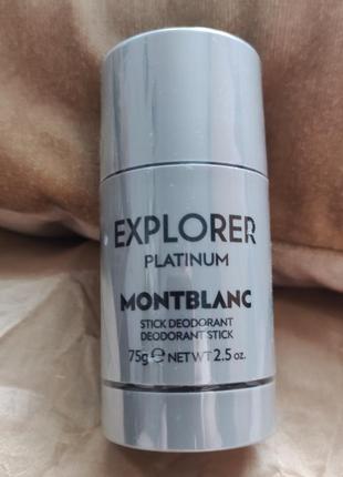 Montblanc explorer platinum deodorant stick парфюмированный де...