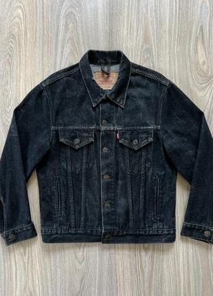 Мужская плотная винтажная ретро джинсовая куртка levis