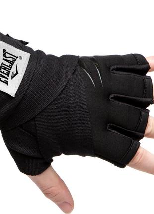 Бинты-перчатки для бокса Everlast EVERGEL FAST WRAPS Черный XL...