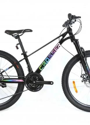 Велосипед Crosser Martin 24" (рама 11.5) 2023 черный