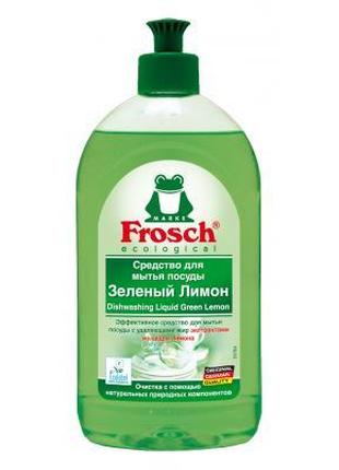 Засіб для ручного миття посуду Frosch Зелений лимон 500 мл (40...