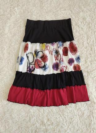 Стильная нарядная юбка юбка patrice breal, франция, р.m-xl