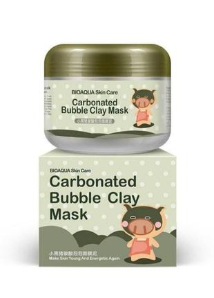 Бульбашкова маска для обличчя bioaqua carbonated bubble clay m...