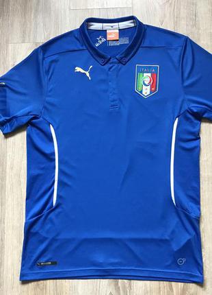 Мужская футбольная джерси puma italia home football soccer shirt