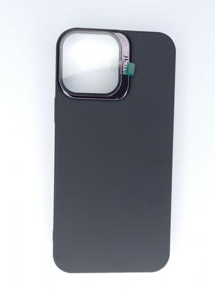Чохол для iPhone з підставкою-захистом на камері Black