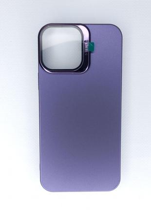 Чохол для iPhone з підставкою-захистом на камері Deep Purple