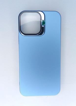 Чохол для iPhone з підставкою-захистом на камері Light Blue