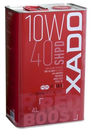 Олива моторна напівсинтетична XADO Atomic Oil 10W-40 SHPD Red ...