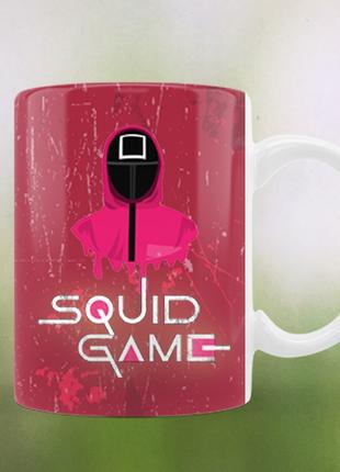 Печать на кружках, Чашка "Squid game. Игра в кальмара. Охранник"