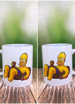 Печать на кружках,Чашка "Гомер Симпсон"