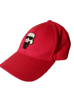 Karl lagerfeld красная кепка бейсболка с логотипом