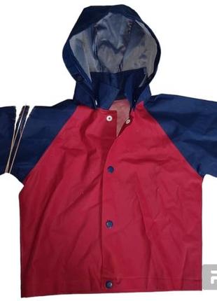 Детская куртка дождевик для мальчиков lindex грязепруф -92 см