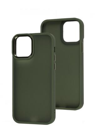Чохол Metal Bezel для iPhone 14 Dark Green