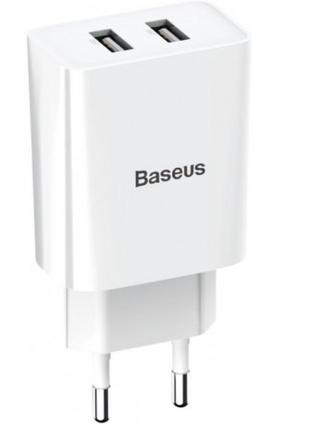Мережевий зарядний пристрій Baseus Speed Mini Dual U Charger W...