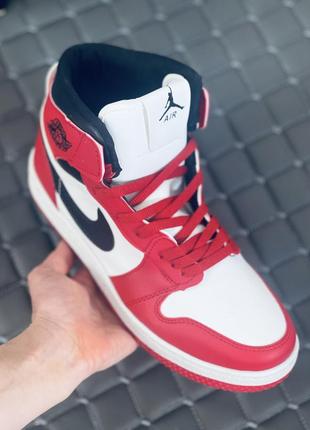 Nike air retro jordan 1 red кроссовки хайтопы мужские найк рет...