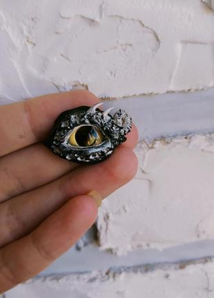 Кулон око дракона глаз дракона с глини ручна робота