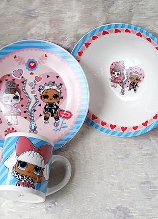 Детский набор посуды Interos "Кукла Лол 2"