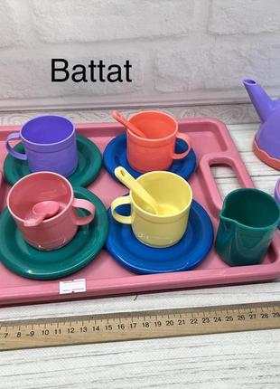 Кухонный игровой набор чайный сервиз battat