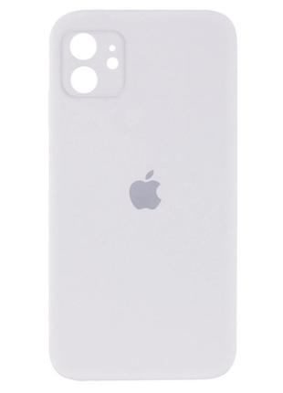 Чехол Silicone Case Square iPhone 11 White (8)