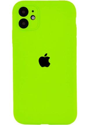 Чехол Silicone Case Square iPhone 11 Green (24)