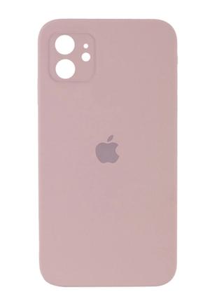 Чехол Silicone Case Square iPhone 12 Pink Sand (15)
