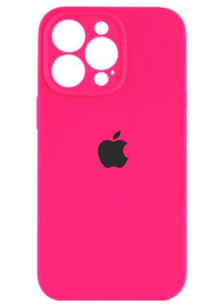 Чохол Silicone Case Square iPhone 13 Pro Max Shiny Pink ( 23 )